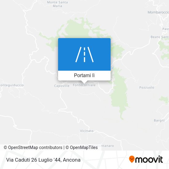 Mappa Via Caduti 26 Luglio '44