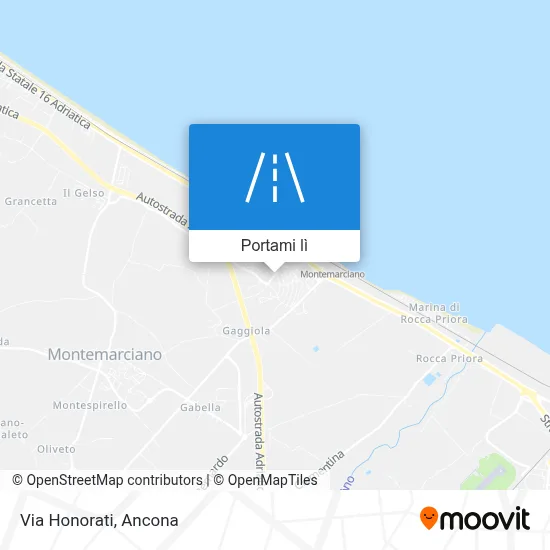 Mappa Via Honorati