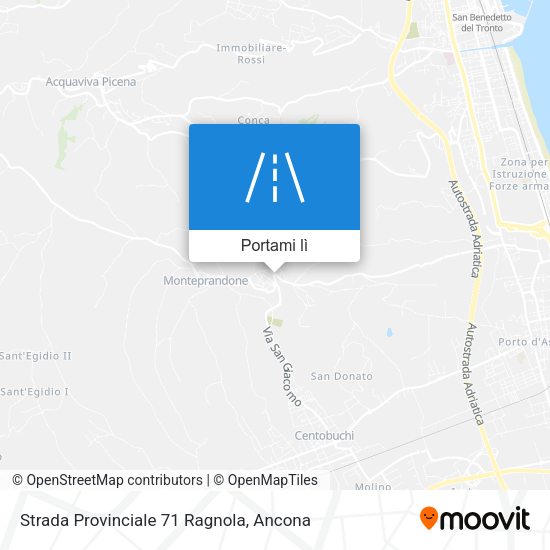 Mappa Strada Provinciale 71 Ragnola