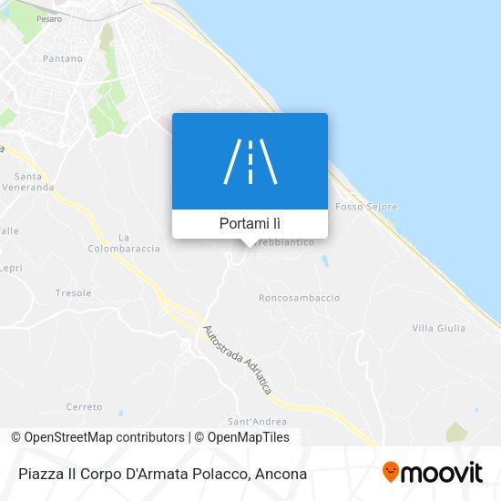 Mappa Piazza II Corpo D'Armata Polacco