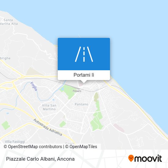 Mappa Piazzale Carlo Albani