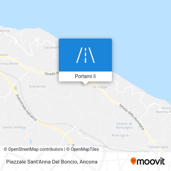 Mappa Piazzale Sant'Anna Del Boncio