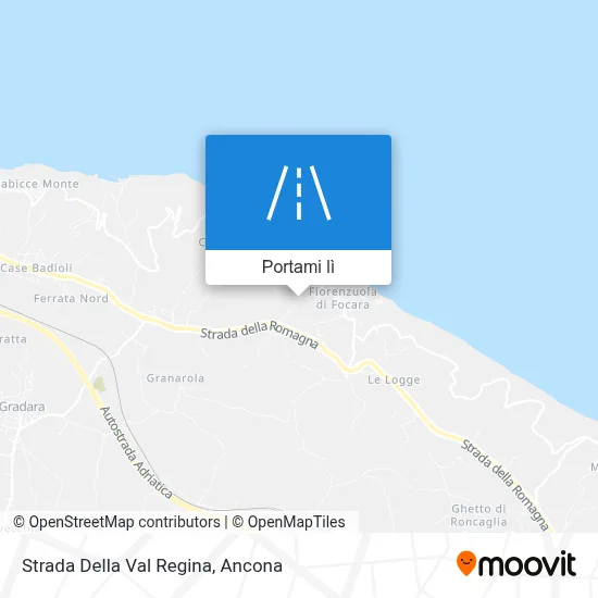 Mappa Strada Della Val Regina