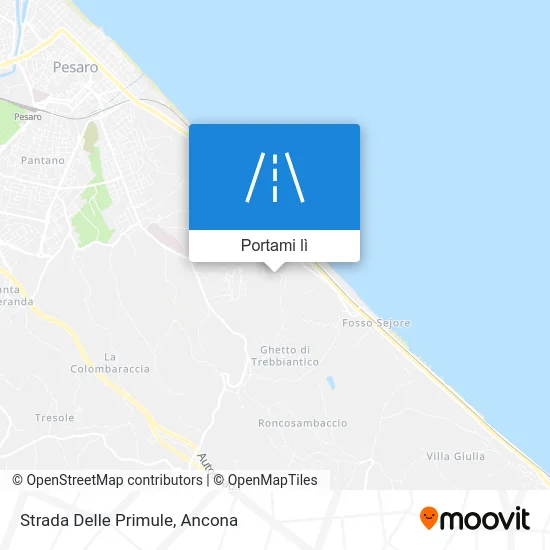 Mappa Strada Delle Primule