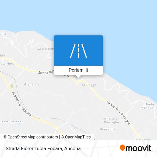Mappa Strada Fiorenzuola Focara