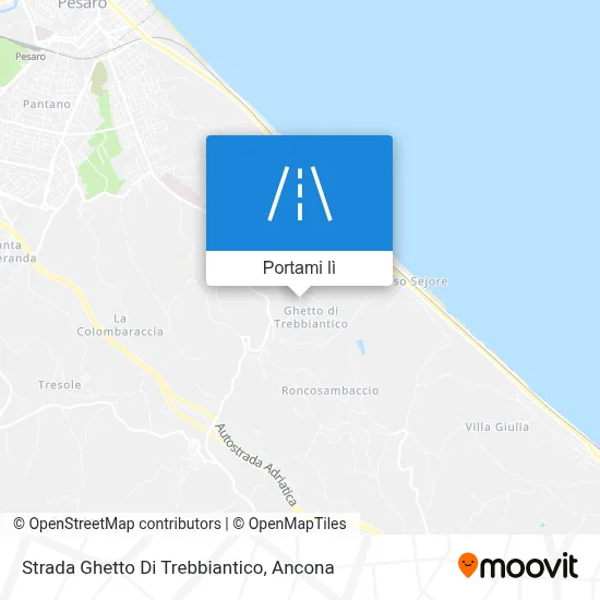 Mappa Strada Ghetto Di Trebbiantico