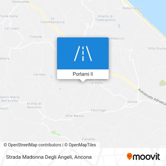 Mappa Strada Madonna Degli Angeli
