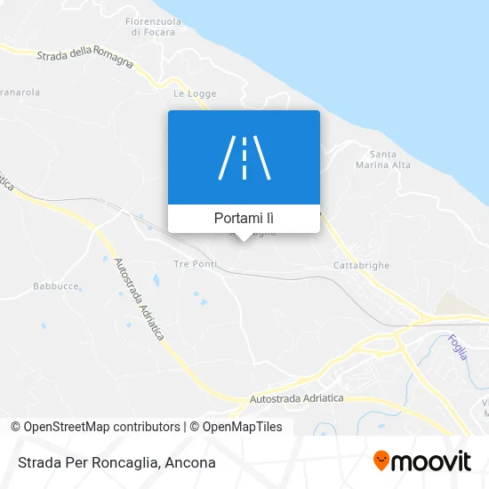 Mappa Strada Per Roncaglia