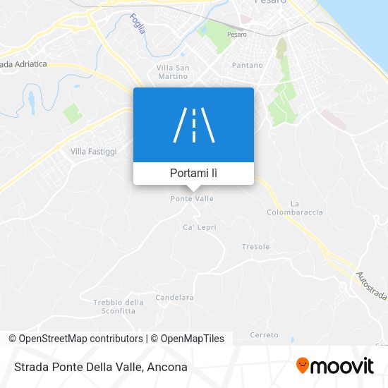 Mappa Strada Ponte Della Valle