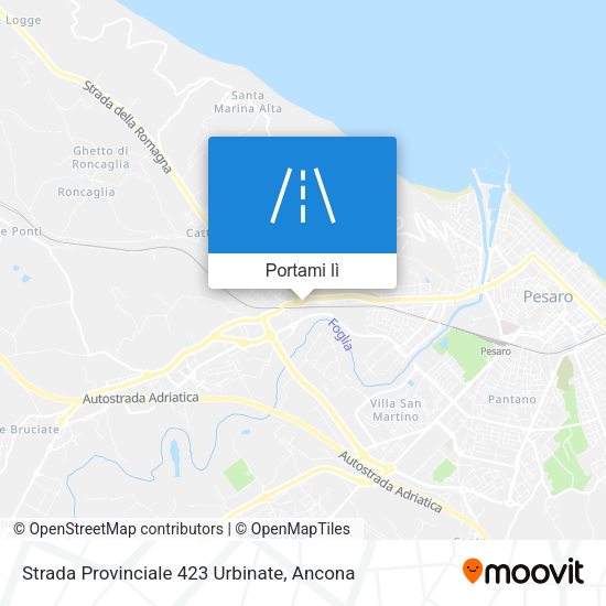 Mappa Strada Provinciale 423 Urbinate