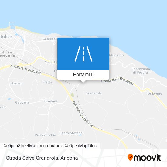 Mappa Strada Selve Granarola
