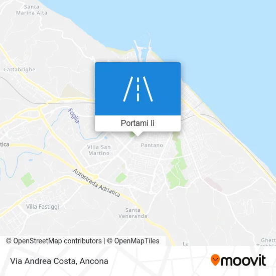 Mappa Via Andrea Costa