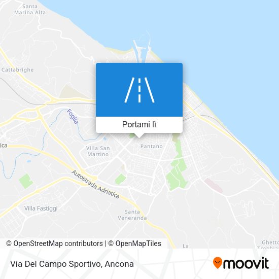 Mappa Via Del Campo Sportivo