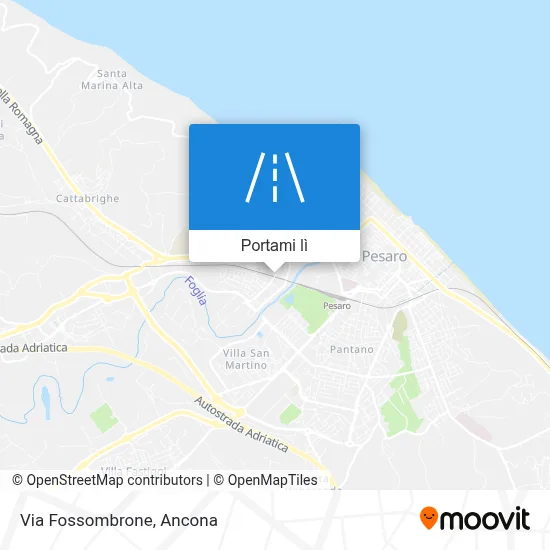 Mappa Via Fossombrone