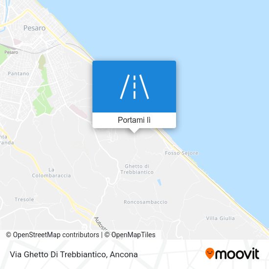 Mappa Via Ghetto Di Trebbiantico