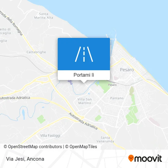Mappa Via Jesi