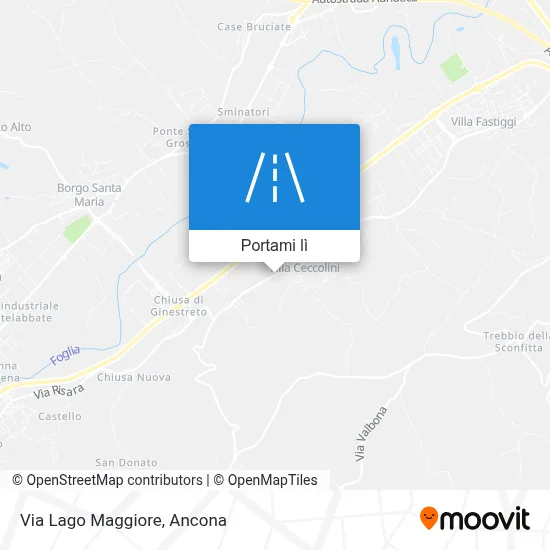 Mappa Via Lago Maggiore