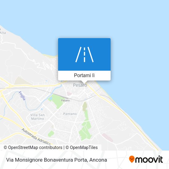 Mappa Via Monsignore Bonaventura Porta