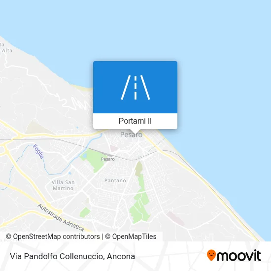 Mappa Via Pandolfo Collenuccio