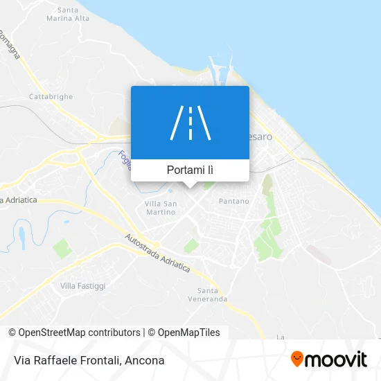 Mappa Via Raffaele Frontali