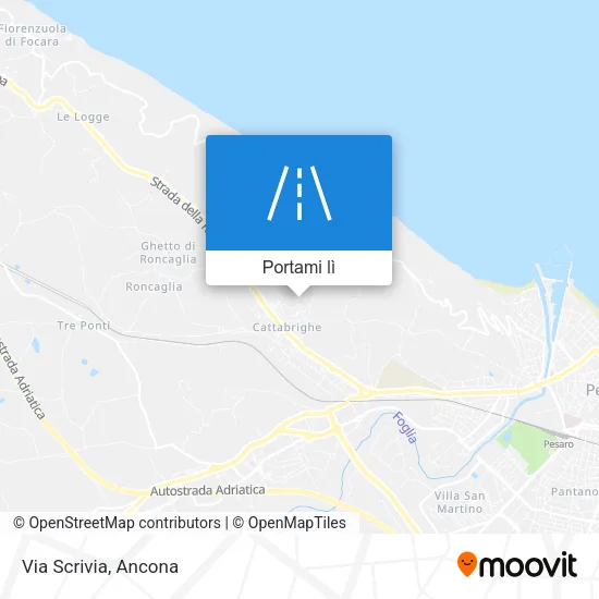 Mappa Via Scrivia