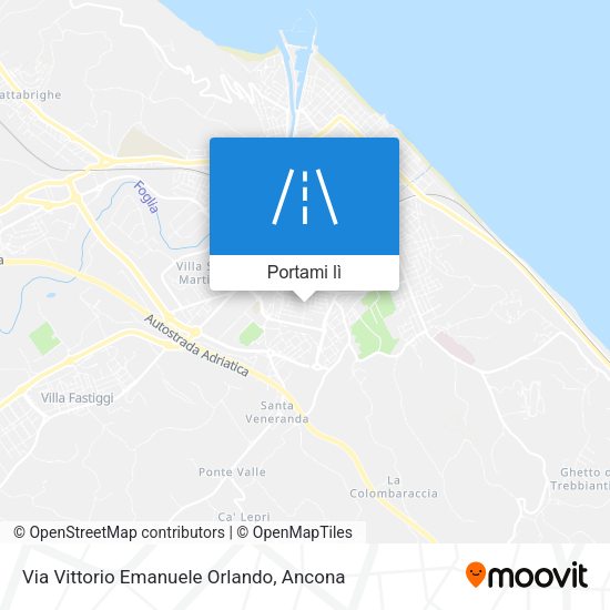 Mappa Via Vittorio Emanuele Orlando