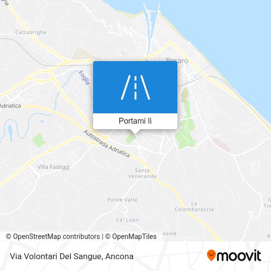 Mappa Via Volontari Del Sangue