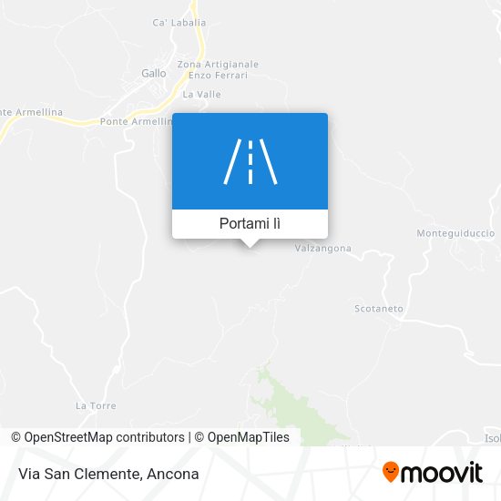 Mappa Via San Clemente