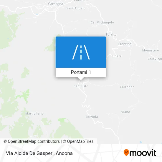 Mappa Via Alcide De Gasperi