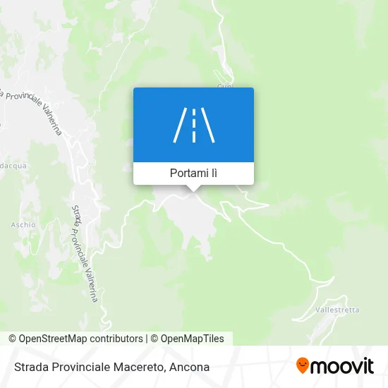 Mappa Strada Provinciale Macereto