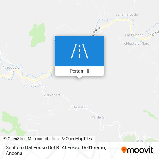 Mappa Sentiero Dal Fosso Del Ri Al Fosso Dell'Eremo