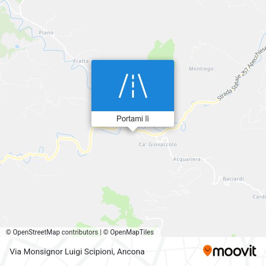 Mappa Via Monsignor Luigi Scipioni