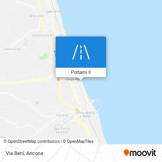 Mappa Via Beni