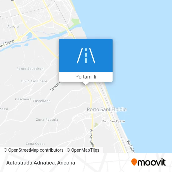 Mappa Autostrada Adriatica