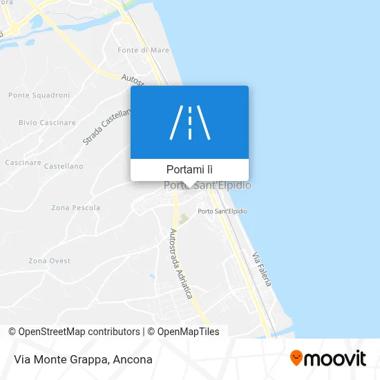 Mappa Via Monte Grappa