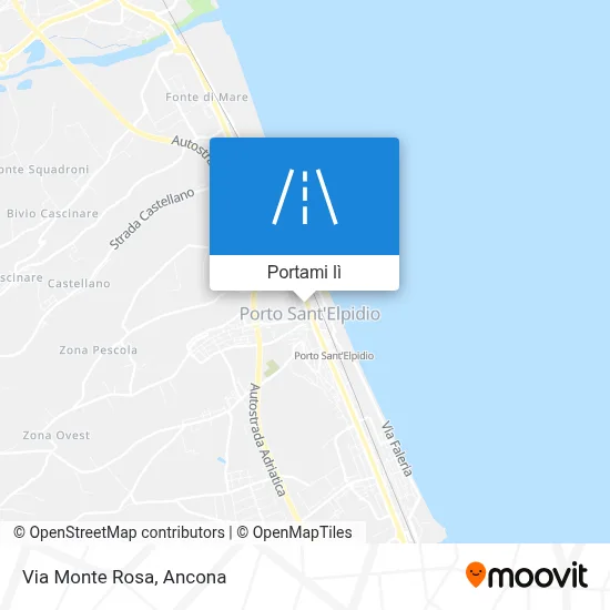Mappa Via Monte Rosa