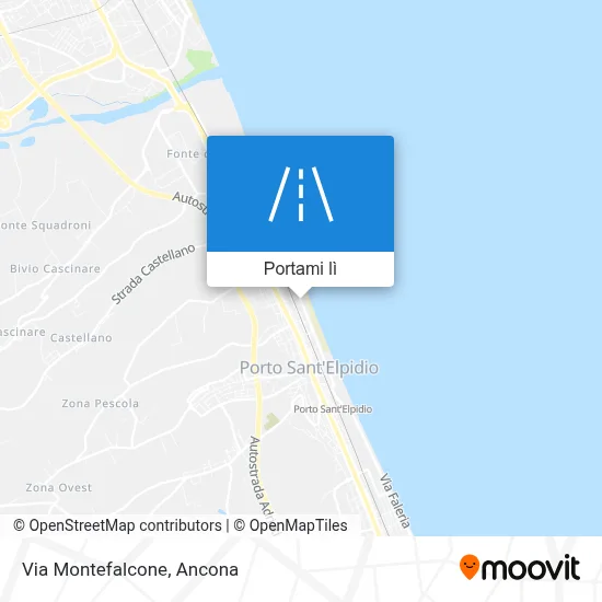 Mappa Via Montefalcone