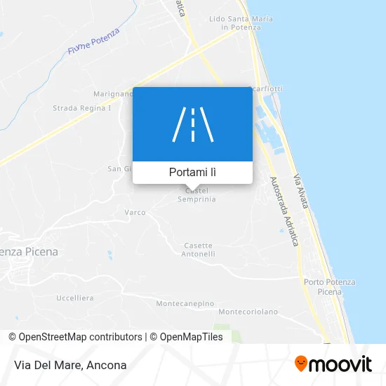 Mappa Via Del Mare