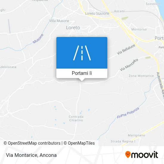 Mappa Via Montarice