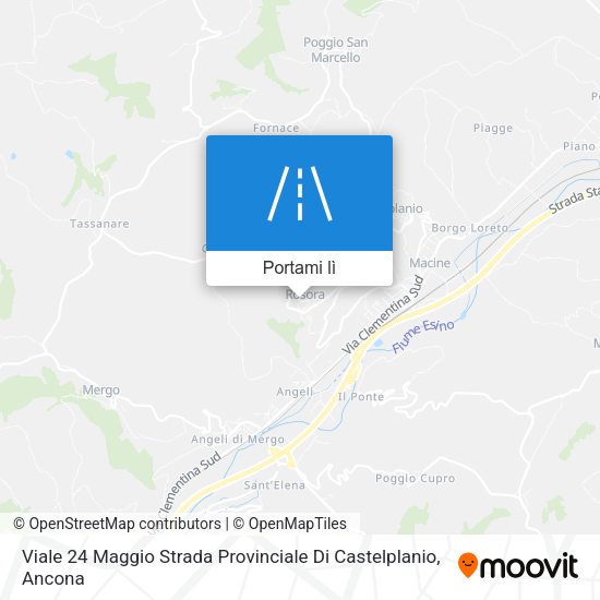 Mappa Viale 24 Maggio Strada Provinciale Di Castelplanio