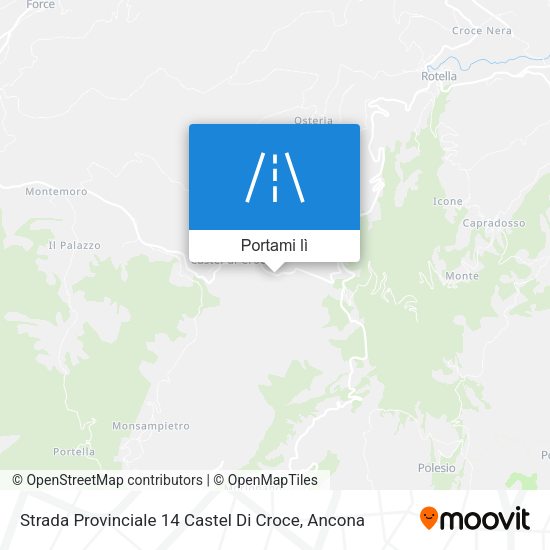 Mappa Strada Provinciale 14 Castel Di Croce