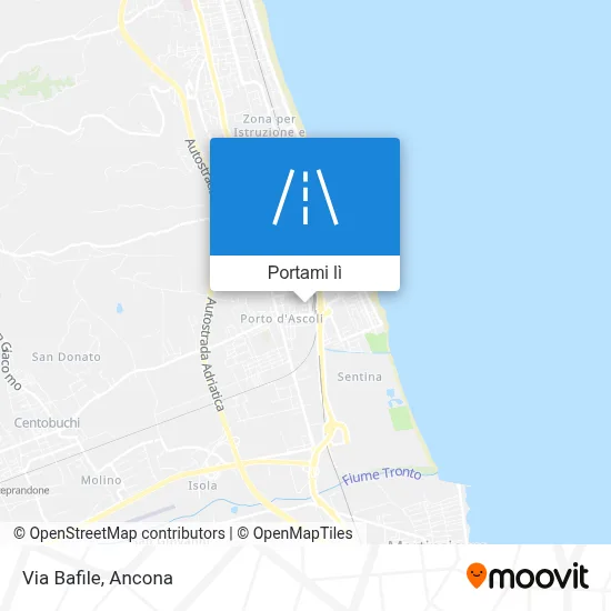 Mappa Via Bafile