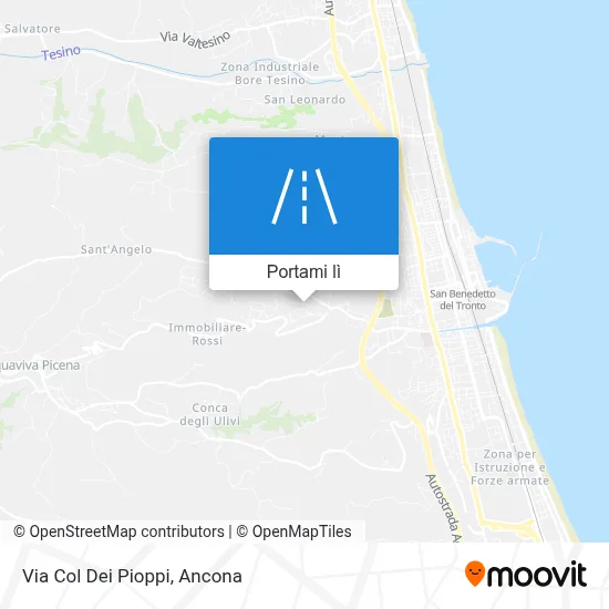 Mappa Via Col Dei Pioppi