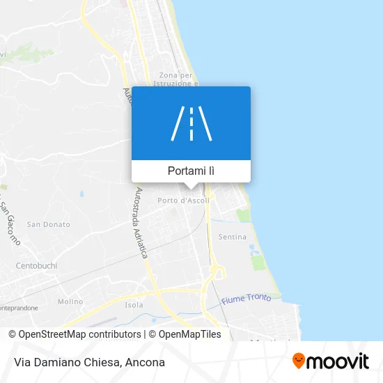 Mappa Via Damiano Chiesa