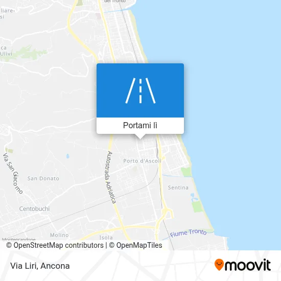 Mappa Via Liri