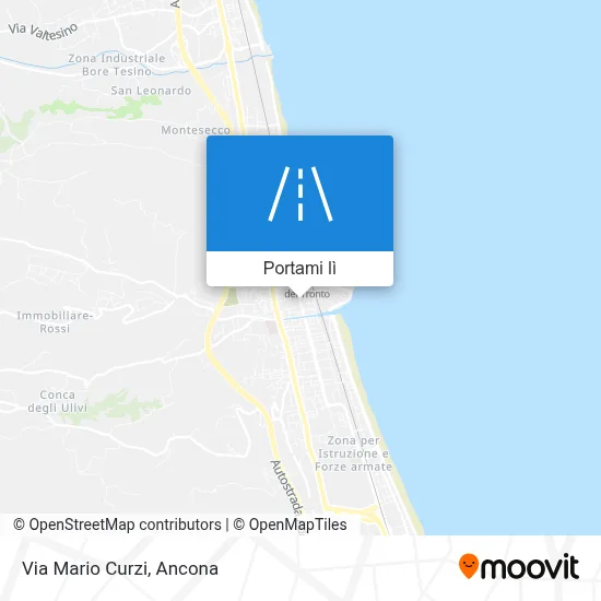 Mappa Via Mario Curzi