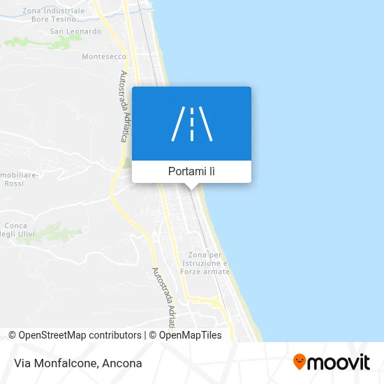 Mappa Via Monfalcone