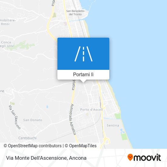 Mappa Via Monte Dell'Ascensione