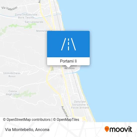 Mappa Via Montebello