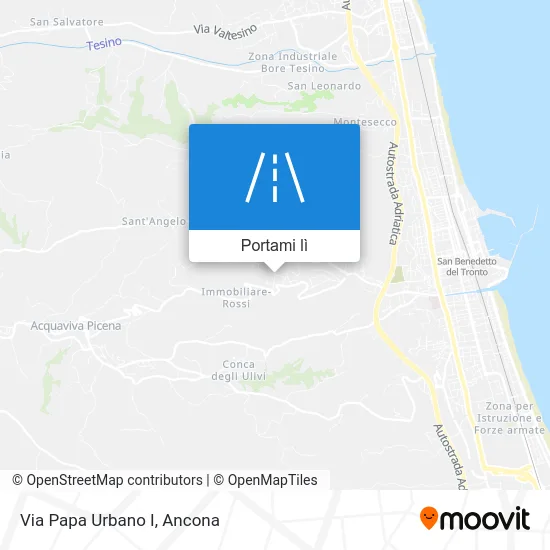 Mappa Via Papa Urbano I